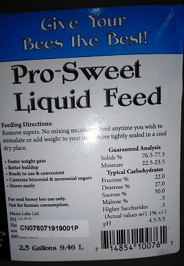 Pro-Sweet Liquid Feed 2.5 Gal